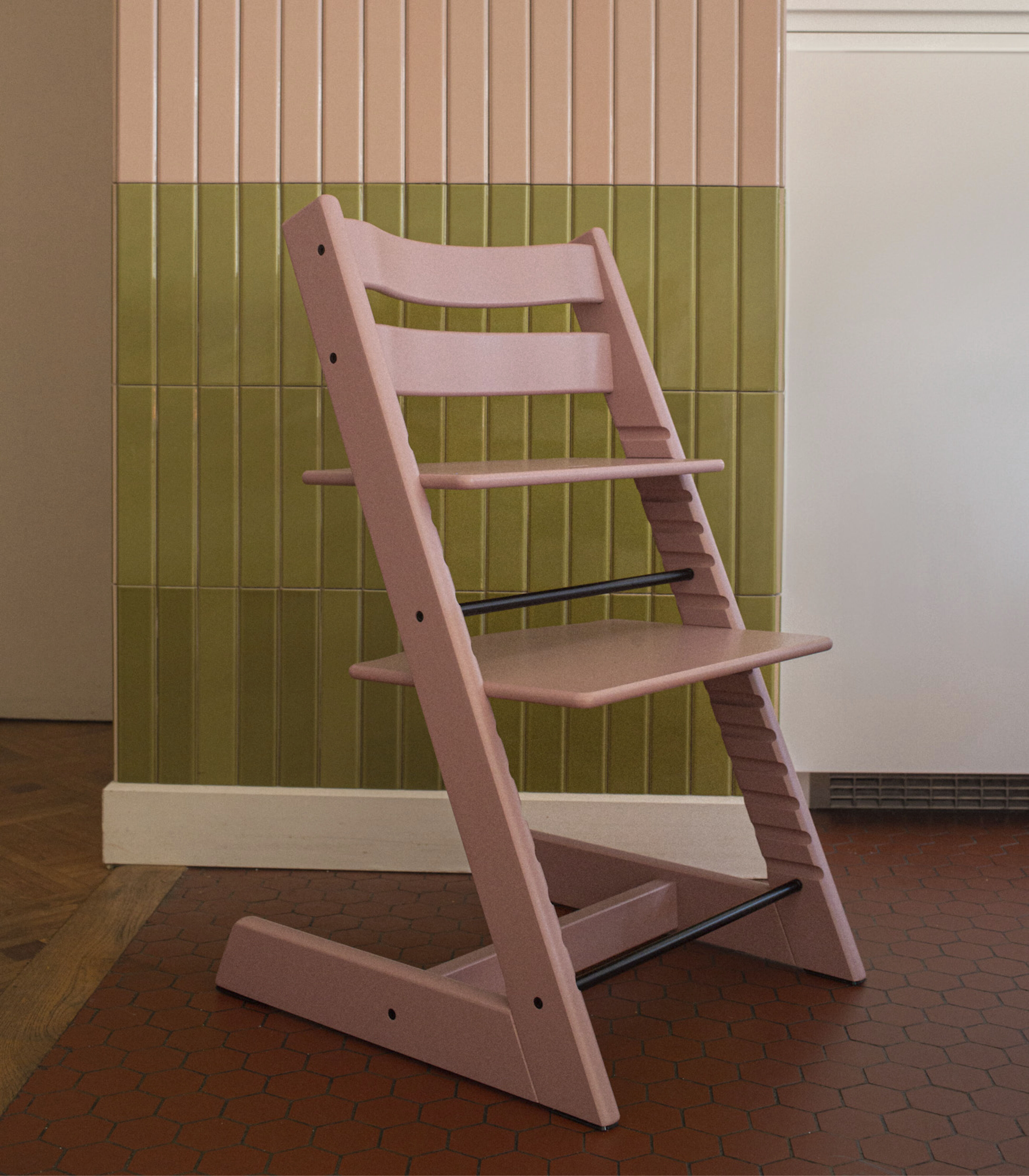 Krzesło Tripp Trapp® - buk, Heather Mauve, mainview galeria obrazów 4